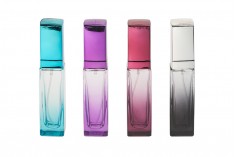Parfüm şişesi 20 ml Cam sprey ve kapak ile çeşitli renkler Degradelerde