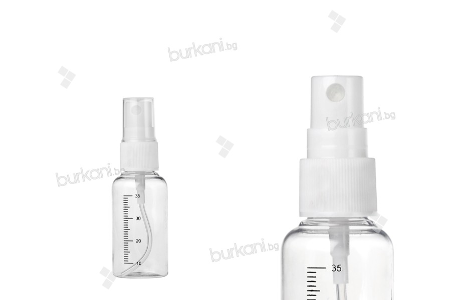 Plastik şişeler 35 ml  - 36 adet.paket