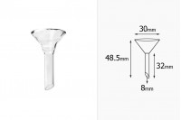 Стъклена фуния - диаметър 30 mm 