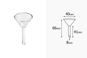 Стъклена фуния - диаметър 40 mm (8 mm)