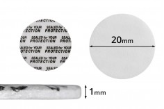 Kavanozlar için 20 mm contalar (basınçla kapanır )