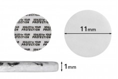 Пластмасови уплътнители 11 мм  (залепват се  с налягане) - 50 бр.