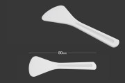 Plastik krema spatula (PE) beyaz 80 mm - 24 adet