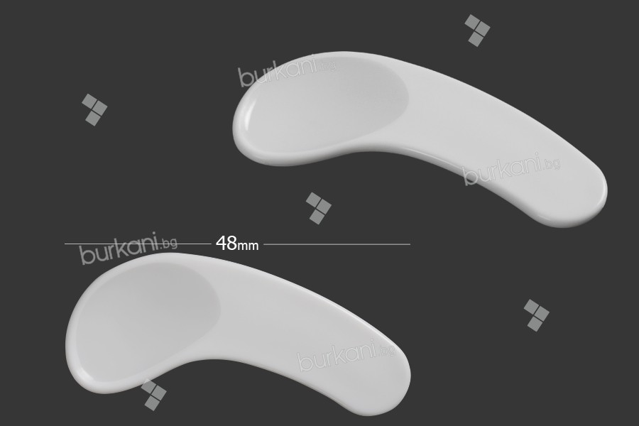 Plastik krema için spatula (PE) beyaz 77 mm - 24 adet