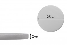 Kavanozlar için beyaz iç tıpa  25 mm plastik (PE)