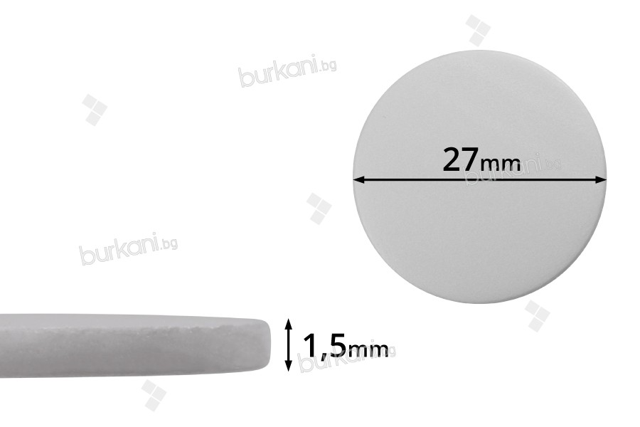 27 мм пластмасов уплътнител бял  (PE foam)- 100 бр