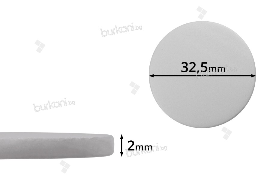 Пластмасов бял уплътнител  32,5 мм (PE foam) - 100 бр