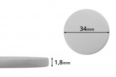 Пластмасово бяло уплътнение 34 мм (PE foam)  - 100 бр