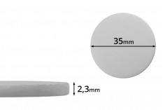 Пластмасов уплътнител бял 35 мм  (PE foam) бяла - 100 бр.