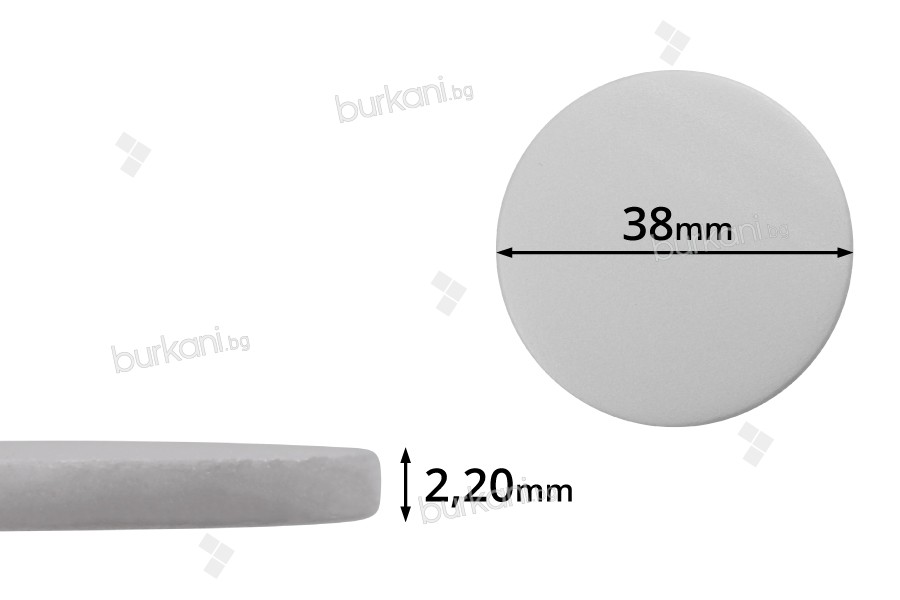 Пластмасов уплътнител бял 38 мм  (PE foam)  - 100 бр.