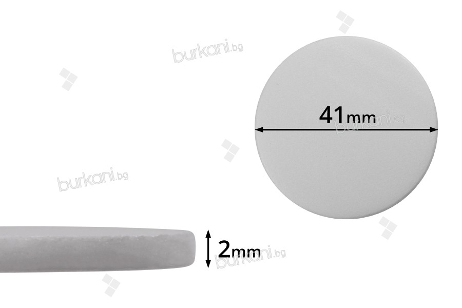 41mm plastik (PE foam) beyaz tıpa - 100 adet