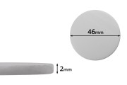 Kavanozlar için beyaz, 46 mm plastik (PE) conta