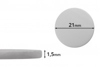 Заключване 21 мм пластмасова (PE пяна) бяла - 100 бр