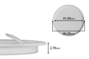 Вътрешно пластмасово (PE) уплътнение за буркани (46,2 мм)