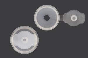 Пластмасова тапичка (PE) с капак (квадратен) - диаметър 19 mm - 50 бр-изображение_размери