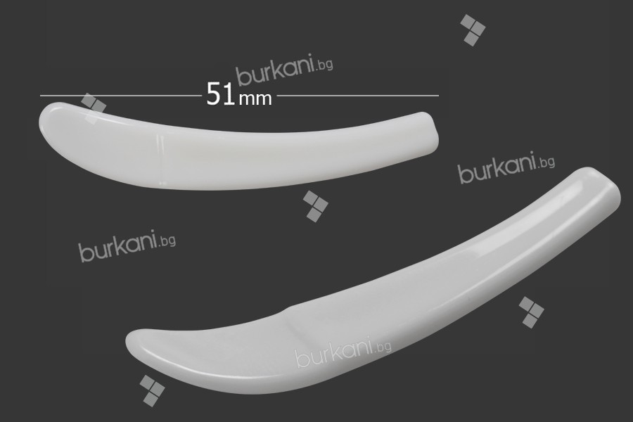 Plastik  (PE) beyaz spatula  80 mm - 24 adet
