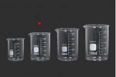 Стъклена цилиндрична чаша 500 мл ( разграфена) 