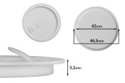 İç plastik (PE) kavanoz tıpası (46,5 mm)