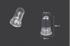 Прозрачен силиконов биберон за капкомери от 5 до 100 ml