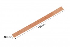 Mumlar için metal tabanlı ahşap fitiller  10x130 mm 