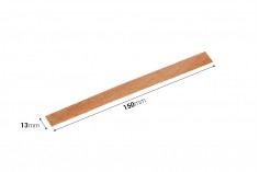 Mumlar için metal tabanlı 13x150 mm ahşap fitiller - 25 adet