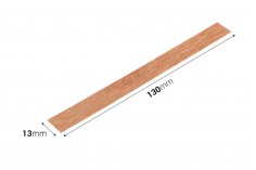 Дървени фитили 13х130 мм с метална основа за свещи - 25 бр./пакет 