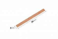 Mumlar için metal tabanlı ahşap fitiller  8х90  mm