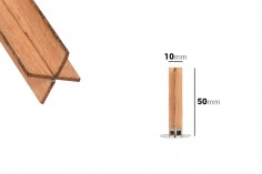 Дървени фитили за свещи във формата на кръст с размер 10х50 мм - 25 бр./пакет