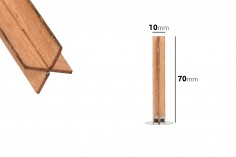 Дървени фитили с размер 10х70 мм - ввъв формата на кръст -25 бр.