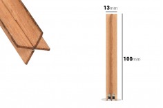 Mumlar için metal tabanlı bir haç şeklinde 13x100 mm ahşap fitiller - 25 adet