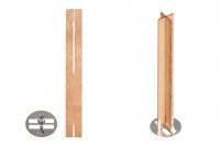 Дървени фитили във формата на кръст  за свещи с размер 13х100, на метална основа - 25 бр./ пакет