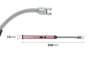 Електрическа запалка за зареждане с USB-изображение_размери