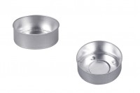 Кръгла алуминиева купа (поставка) за чаена свещ  37x14 mm  - 100 бр. 