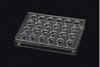 165x120x28 silikon ayaklı pleksiglas stand - 24 basamak (17 mm delik açıklığı)