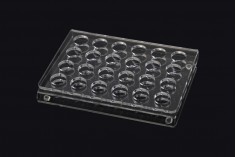 165x120x28 silikon ayaklı pleksiglas stand  - 24 basamak (delik açıklığı 18 mm)