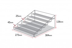 Plastik 273x304x126 mm (tek) Standı