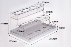 Parfüm şişeleri için plastik Plexiglass STAND