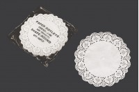 Bezler kavanoz dantelli beyaz 190 mm-100 kağıt