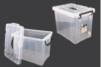Пластмасова кутия за съхраняване 440x300x325 mm с капак с дръжка 