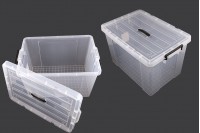 Пластмасова кутия за съхраняване 640x430x400 mm с капак с дръжка 