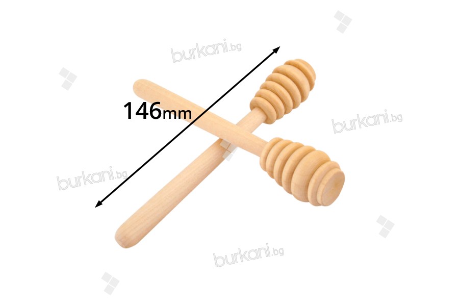 Специални дървени лъжички за мед 14 cm 