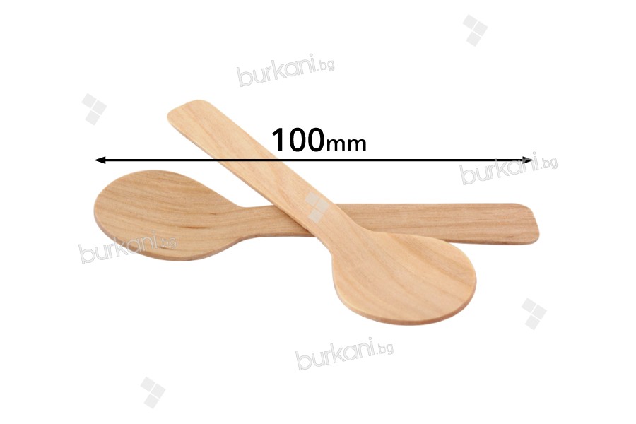 Tahta kaşıklar-bambu 10 cm (paket 100 adet)