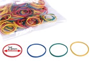 Декоративни цветни  ластици   25 мм - в 1 пакет се съдържат около 230 броя 