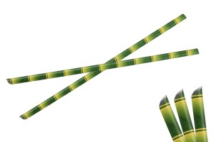 Хартиени зелени екологични сламки с размери  - 25 бр./пакет-6