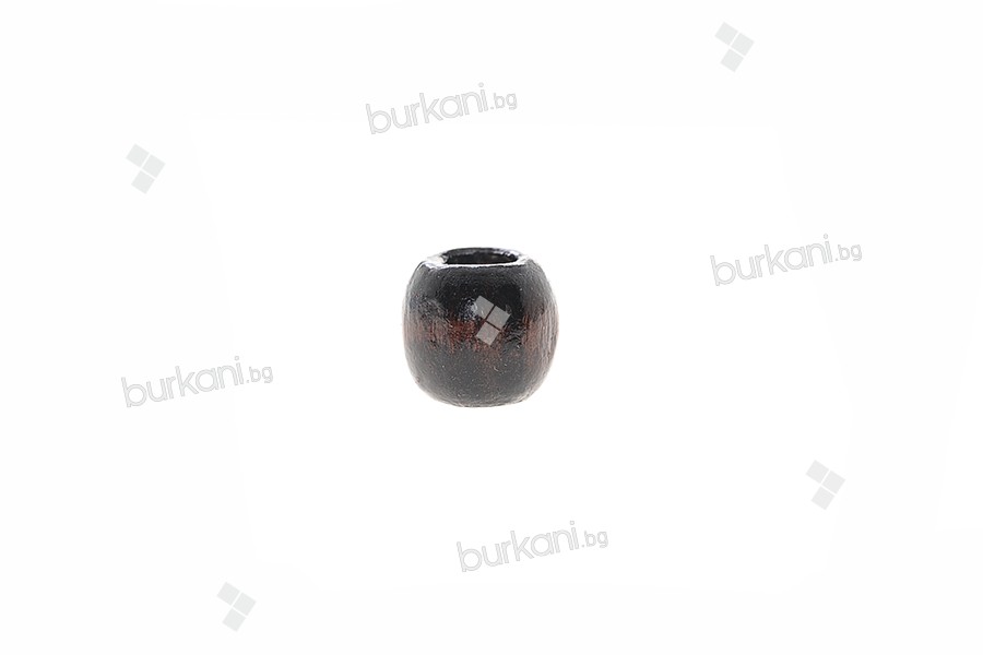 Малки кафяви декоративни дървени мънисти  10x10