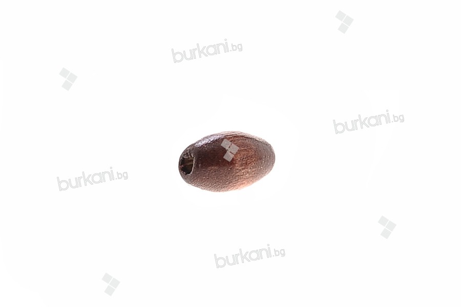 Малки дървени кафяви   декоративни мънисти  0,3x0,6 mm