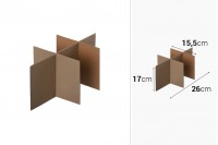 Разделители за 3-пластови кафяви кашони с размери  27x18,5x22 -  (No4) - 20 бр