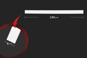 Хартия за парфюми  140x8 мм - 500 броя-изображение_размери