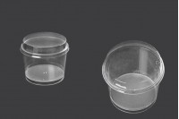 Пластмасова  прозрачна кръгла  купичка  200 мл  - 50 бр