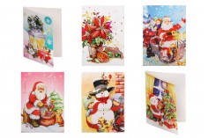 Коледни поздравителни картички - 120 бр (различни дизайни)
